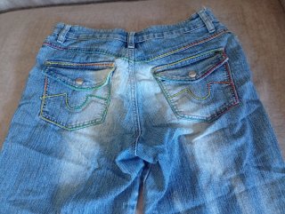 Pantalones vaqueros elásticos anchos
