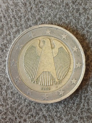 Moneda 2 Euros Alemania 2002 Ceca A.Errores varios