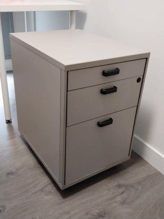 Cajonera Archivador Oficina Metal Gris