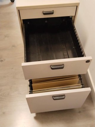 Cajonera Archivador Oficina Metal Gris
