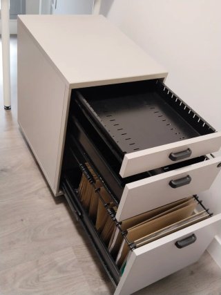 Cajonera Archivador Oficina Metal Gris