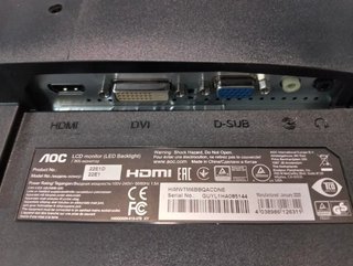 Monitor AOC 22" Full HD HDMI VGA 2ms altavoces