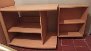 Mueble television madera claro