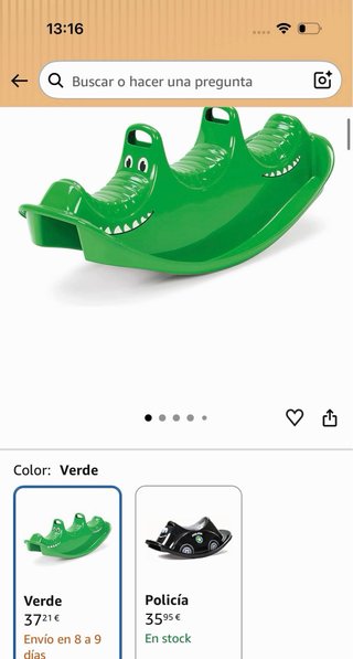 Tobogán y Cocodrilo Infantil para Jardín