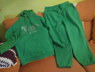 Chándal verde talla M