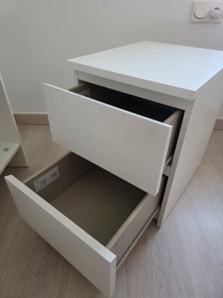 Cómoda MALM Ikea Blanca Montada