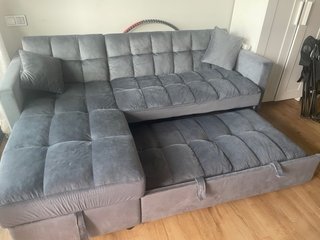 Sofá Cama Gris 210cm