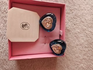 Pendientes Swarovski Dulcis Corazón Azul