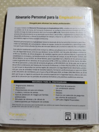 Libro Itinerario Personal para la Empleabilidad I