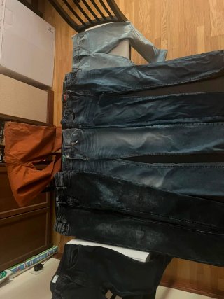 Pantalones de talla 12 a 14 años. Todos juntos