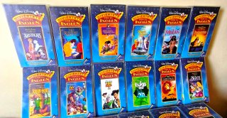 Pack 17 VHS Disney - Inglés