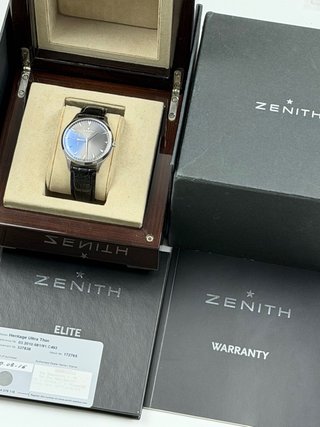 Zenith Heritage Ultra Thin Argento