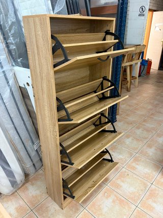 zapatero grande de 4 cajones roble NUEVO