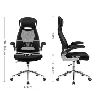 Silla SONGMICS OBN86BK oficina