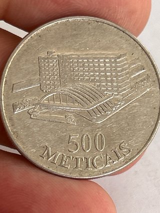 Moneda Mozambique 500 Metical