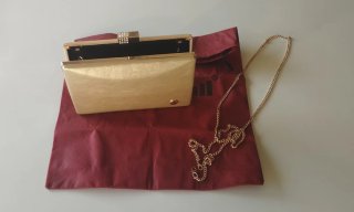Bolso fiesta dorado Volum (sin estrenar)