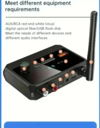 Receptor Bluetooth 5.3 VIKEFON Óptico RCA JACK