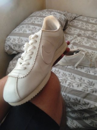 Nike Cortez Beige/Blanco Talla 38