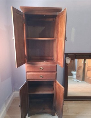Conjunto baño lavabo, mueble y espejo