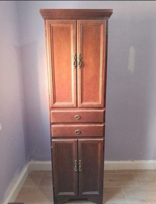 Conjunto baño lavabo, mueble y espejo