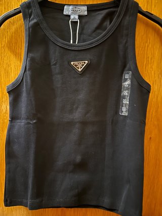 Camiseta sin mangas Prada Negra Talla M