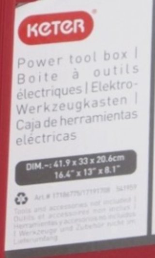 Caja de herramientas Keter con bandeja