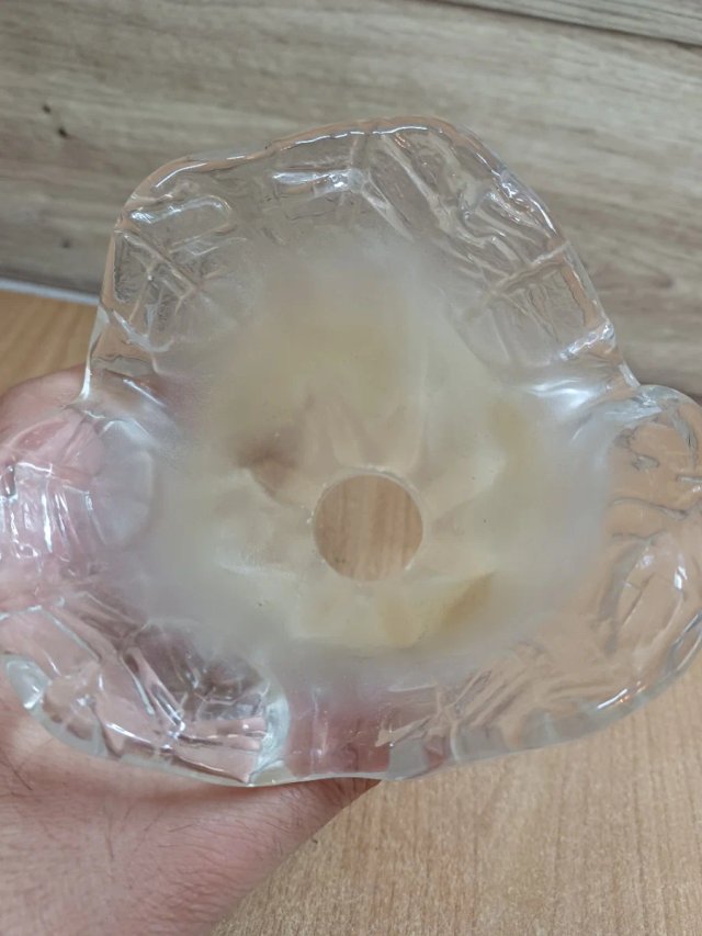 2 tulipas Murano Flor Cristal para lámpara