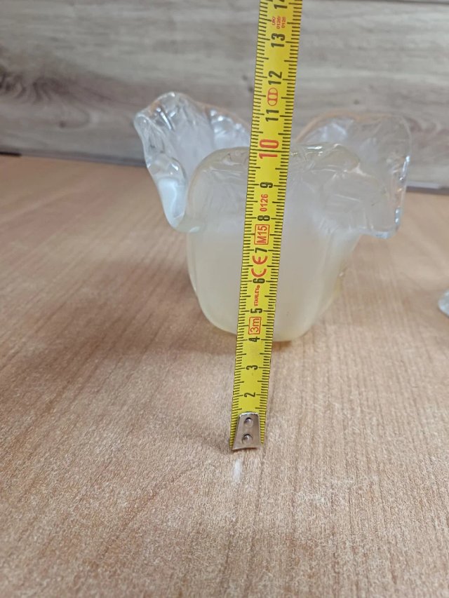 2 tulipas Murano Flor Cristal para lámpara