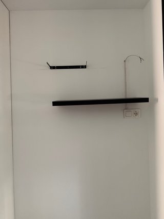 2 Estanterías Negra 80x23cm