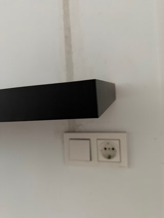 2 Estanterías Negra 80x23cm