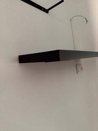 2 Estanterías Negra 80x23cm