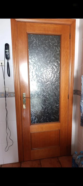 Puerta de interior de madera de roble