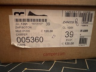 Zapatos Camper Talla 39