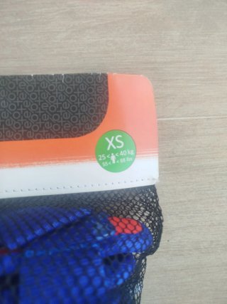 Set Protecciones Oxelo PLAY XS Azul Rojo