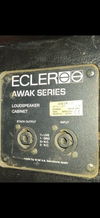 Altavoz Ecler Awak 115L Negro