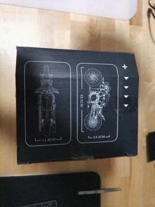 Maqueta Moto 1:8 Ensamblaje Bloques