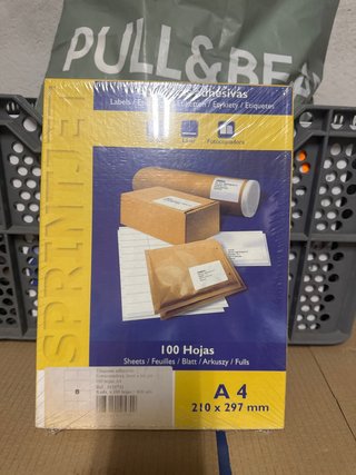 Etiquetas Adhesivas Sprintje A4 100 Hojas