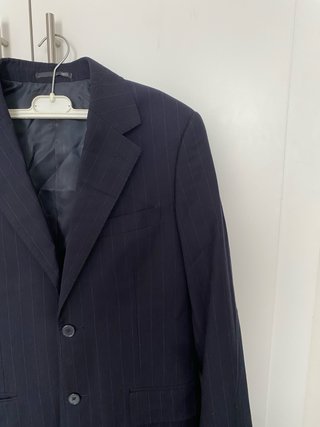 Blazer de rayas azul hombre