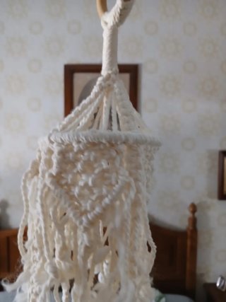 Macetero colgante macramé artesanal
