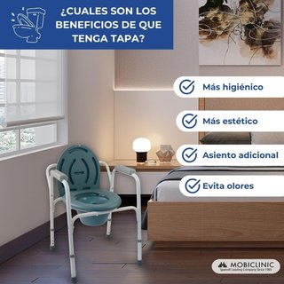 Silla WC Mobiclinic con Asiento y Cubeta
