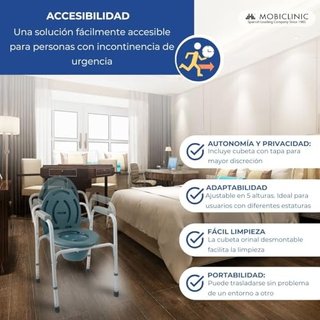 Silla WC Mobiclinic con Asiento y Cubeta
