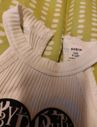 Conjunto Bebe Shein Corazón Talla 9-12 Meses