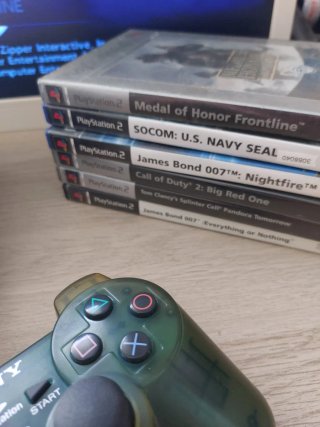 Lote PS2: Consola, Mando, Juegos y Memoria