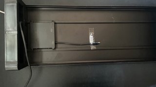 Soporte Elevador Monitor Negro
