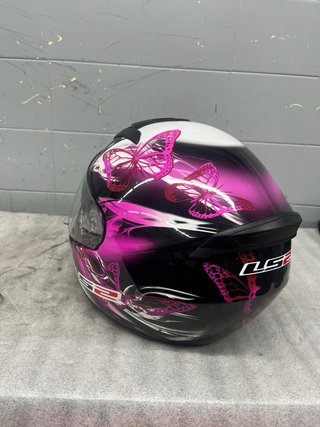 Casco LS2 Talla XS Mariposas Rosa