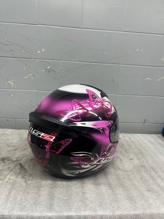 Casco LS2 Talla XS Mariposas Rosa