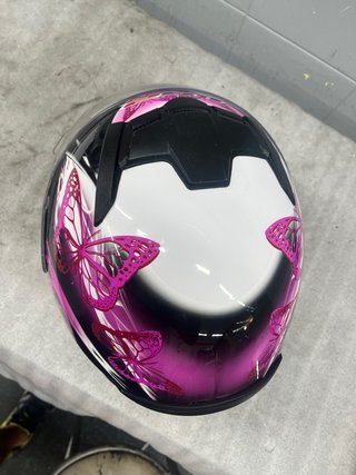 Casco LS2 Talla XS Mariposas Rosa