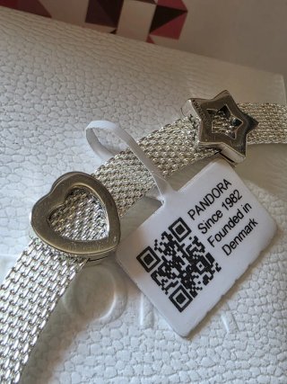 Pulsera Pandora 18cm Plata