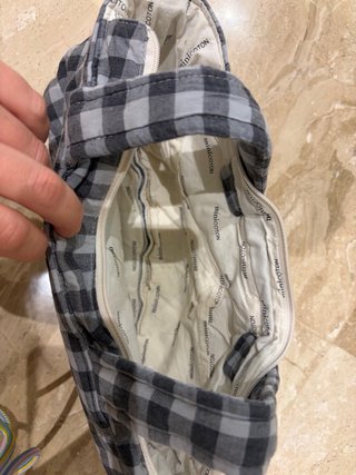 Bolsa Minicoton Vichy Gris