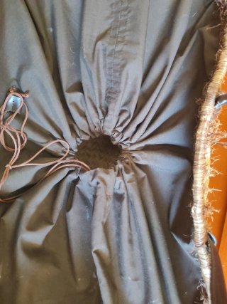 Bolso Cesto Mimbre Piel 60 ancho x34altox 24 fondo